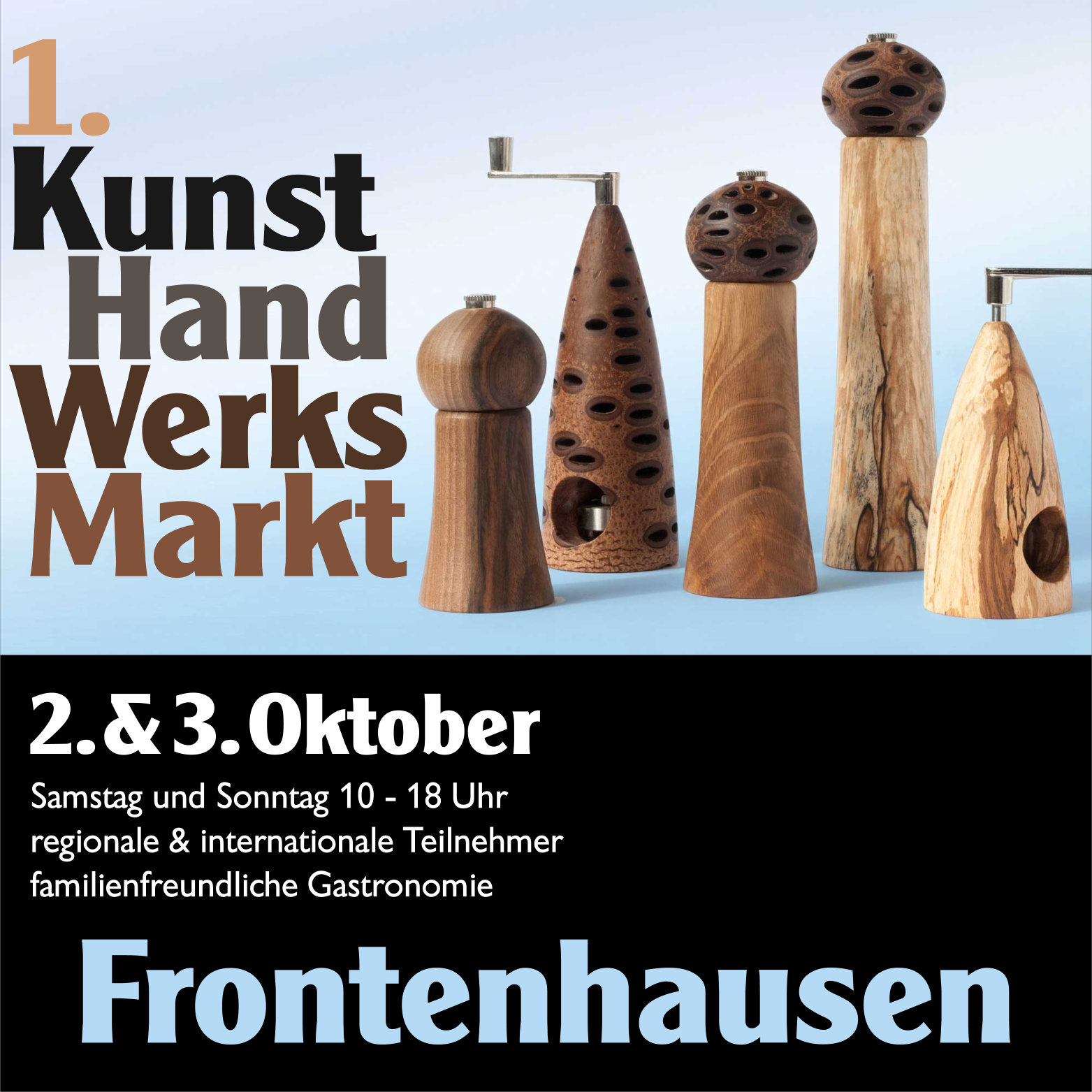 1. KunstHandWerksMarkt Frontenhausen, Oktober 2021